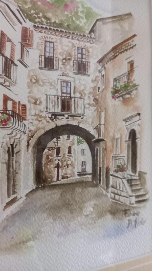 Alloggi Piazza Umberto Primo Pacentro Bagian luar foto